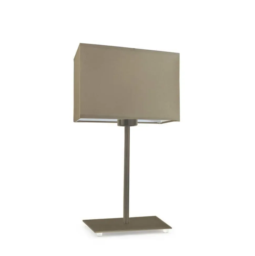 Lampka AMALFI abażur beżowy stelaż stare złoto