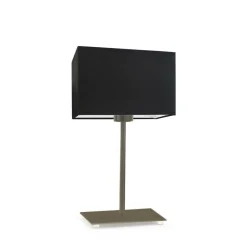 Lampka AMALFI abażur czarny stelaż stare złoto