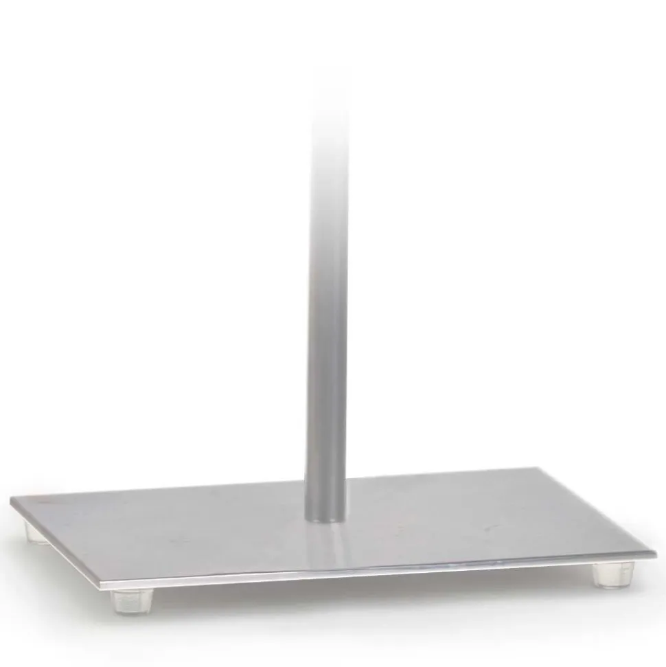 Lampka AMALFI abażur czarny stelaż stal szczotkowana