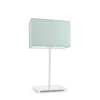 Lampka AMALFI abażur miętowy stelaż biały