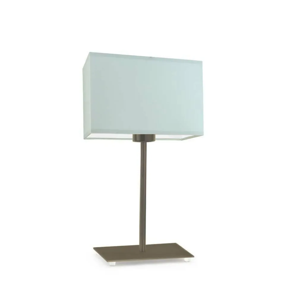 Lampka AMALFI abażur miętowy stelaż stare złoto