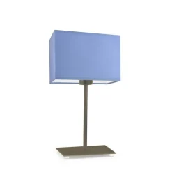 Lampka AMALFI abażur niebieski stelaż stare złoto