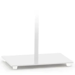 Lampka AMALFI abażur szary stalowy stelaż biały