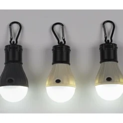 Lampka Żarówka kempingowa szara jasna