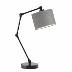 Lampka ASMARA VELUR czarna szara