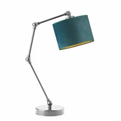 Lampka ASMARA VELUR GOLD srebrna zieleń