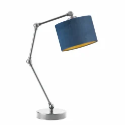 Lampka ASMARA VELUR GOLD srebrna morska