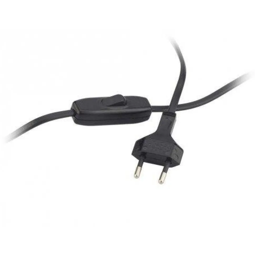 Lampka BERGEN abażur szary melanż stelaż srebrny