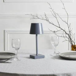 Lampka Blanca LED na dotyk szara