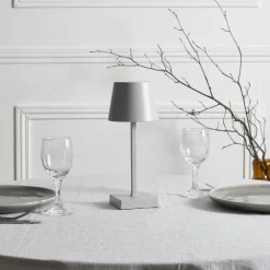 Lampka Blanca stołowa LED dotykowa szara
