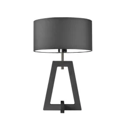 Lampka CLIO abażur grafitowy stelaż popielaty