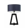Lampka  CLIO abażur granatowy stelaż hebanowy