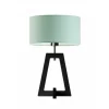 Lampka  CLIO abażur miętowy stelaż hebanowy