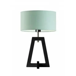 Lampka  CLIO abażur miętowy stelaż hebanowy