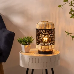 Lampka Cosy czarna/naturalna