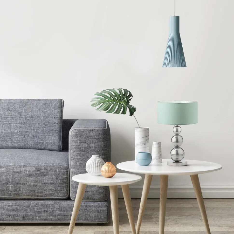 Lampka HONOLULU abażur biały stelaż biały