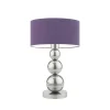 Lampka HONOLULU abażur fioletowy stelaż srebrny