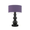 Lampka HONOLULU abażur fioletowy stelaż czarny