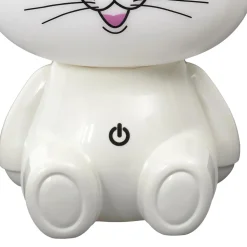 Lampka nocna Kot USB LED biała