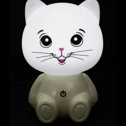 Lampka nocna Kot USB LED biała