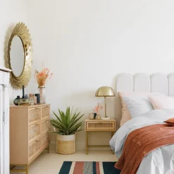 Lampka nocna Lilio złota 46cm