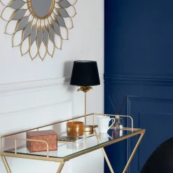 Lampka Palma czarna/złota