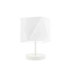 Lampka PASADENA abażur biały stelaż biały