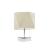 Lampka PASADENA abażur ecru stelaż chrom