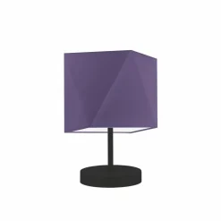 Lampka PASADENA abażur fioletowy stelaż czarny