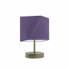 Lampka PASADENA abażur fioletowy stelaż stare złoto