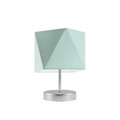 Lampka PASADENA abażur miętowy stelaż stal szczotkowana