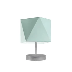 Lampka PASADENA abażur miętowy stelaż srebrny