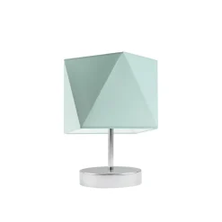 Lampka PASADENA abażur miętowy stelaż chrom