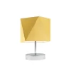 Lampka PASADENA abażur musztardowy stelaż chrom