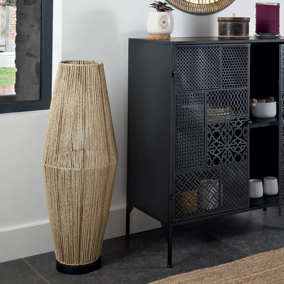 Lampka podłogowa Aissa naturalna