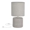 Lampka stołowa Dina lampa gabinetowa  1x40W E14 szary