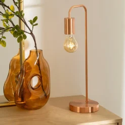 Lampka stołowa Keli miedziana