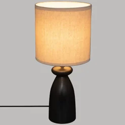 Lampka stołowa Margot czarna/biała