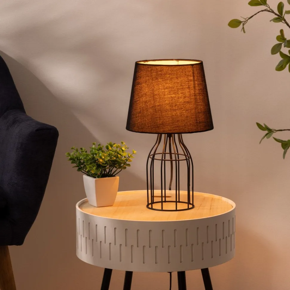 Lampka stołowa Moca czarna