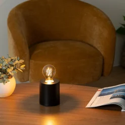 Lampka stołowa Saba czarna