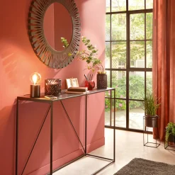 Lampka stołowa Saba srebrna