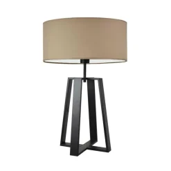 Lampka THOR abażur beżowy stelaż czarny