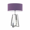 Lampka THOR abażur fioletowy stelaż srebrny