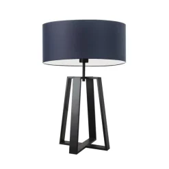 Lampka THOR abażur granatowy stelaż czarny