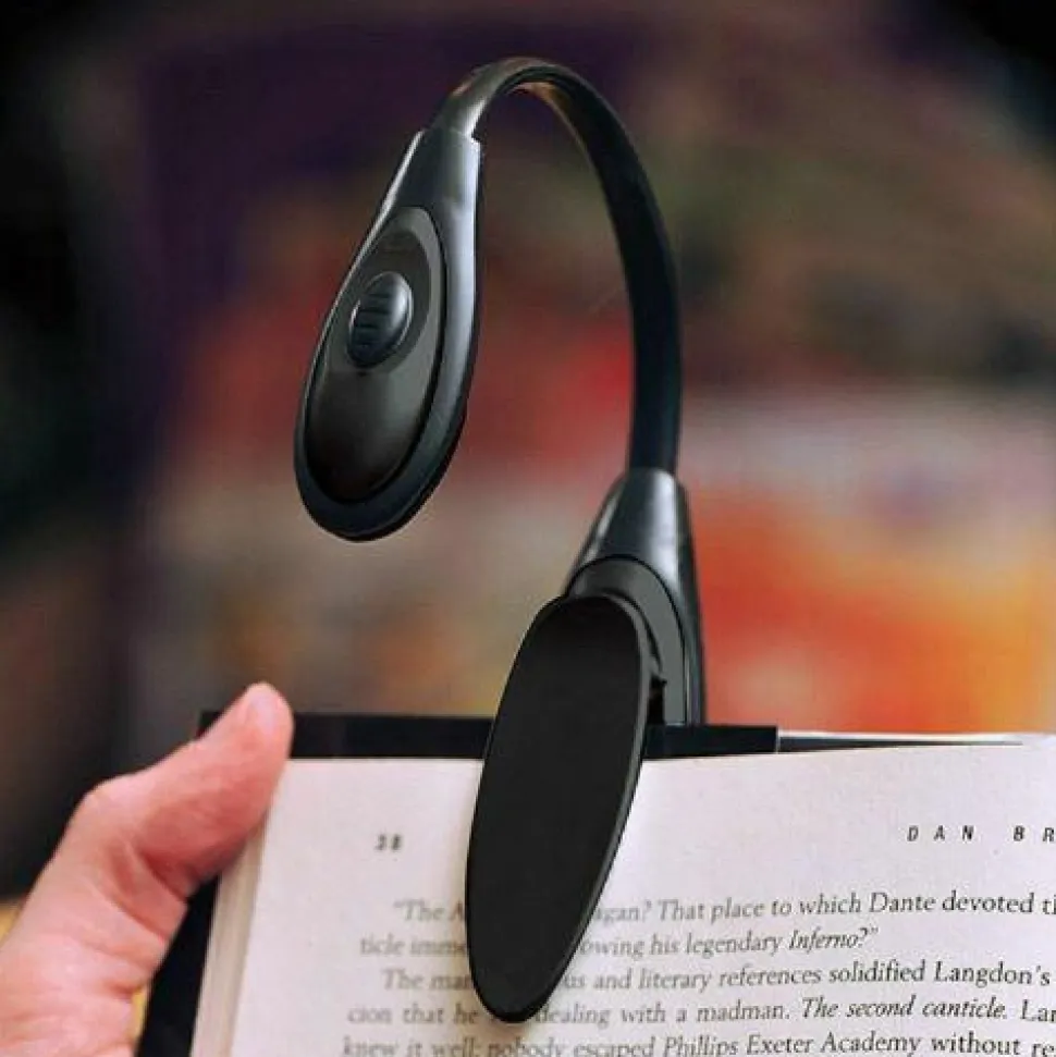 Lampka z klipsem do czytania fioletowa