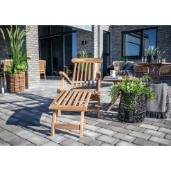 Leżak Arrecife naturalny tekowy