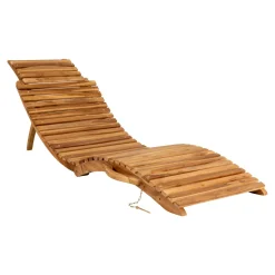 Leżak Arrieta nturalny tekowy