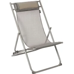 Leżak Canard składany beżowy ciemny