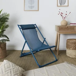 Leżak Canard składany niebieski