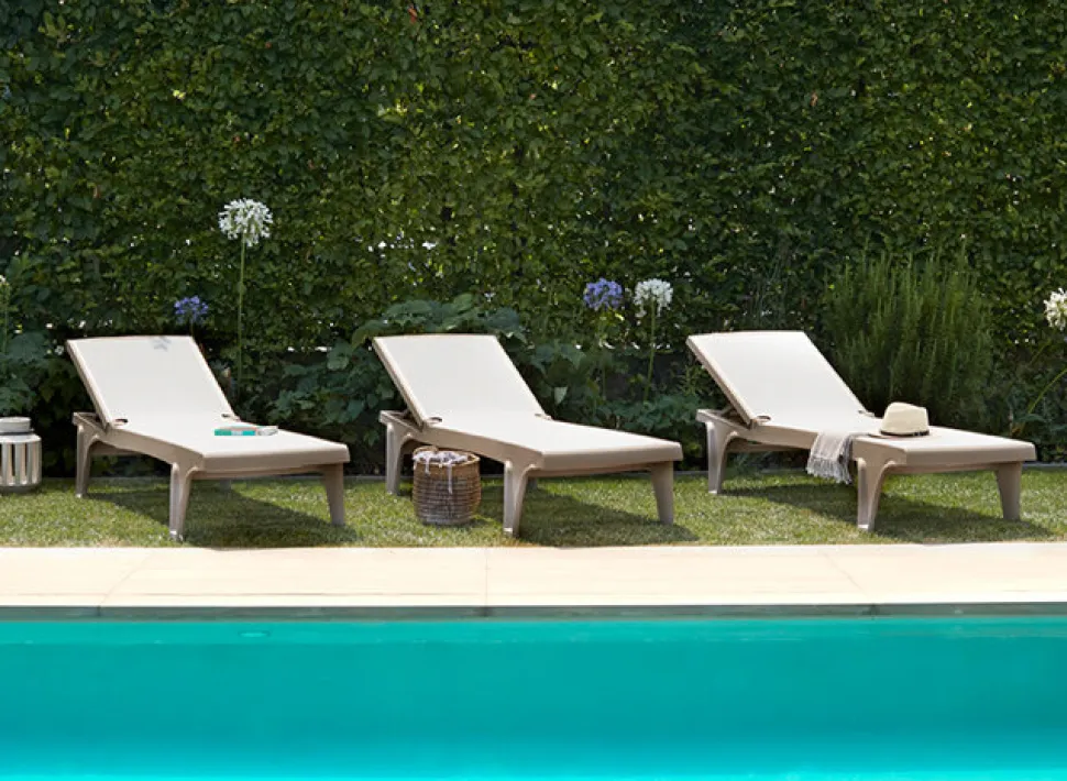 Leżak ogrodowy Tahiti beżowy